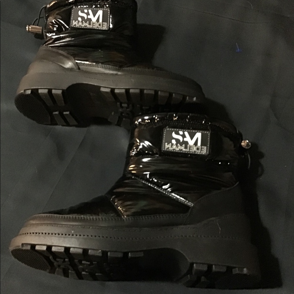 SAM EDELMAN WEATHER BOOTS NWOB 5.5 LEATHER